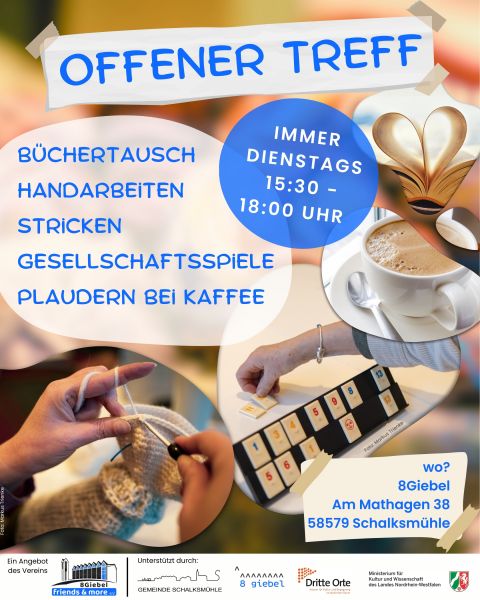 Plakat: 8Giebel friends & more e. V.